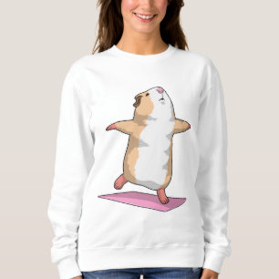 Sweatshirt Guinéen Cochon Yoga Méditation Fitness