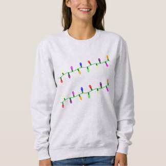 Sweatshirt Guirlande Lumineuse de Noël Colorée