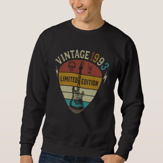 Sweatshirt Guitar 30th Birthday Best of 1993 (Devant)