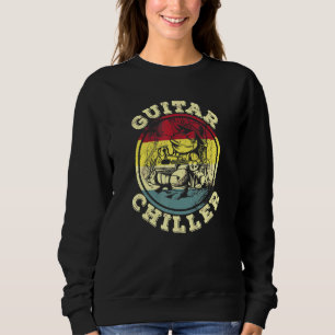 Sweatshirt Guitare Chiller Vintage en état de détresse