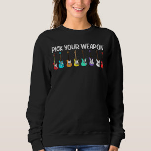 Sweatshirt Guitare cool Pour Hommes Musique Guitariste Acoust