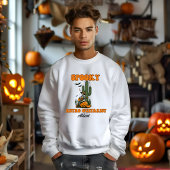 Sweatshirt Guitariste rétro Nom personnalisé Halloween