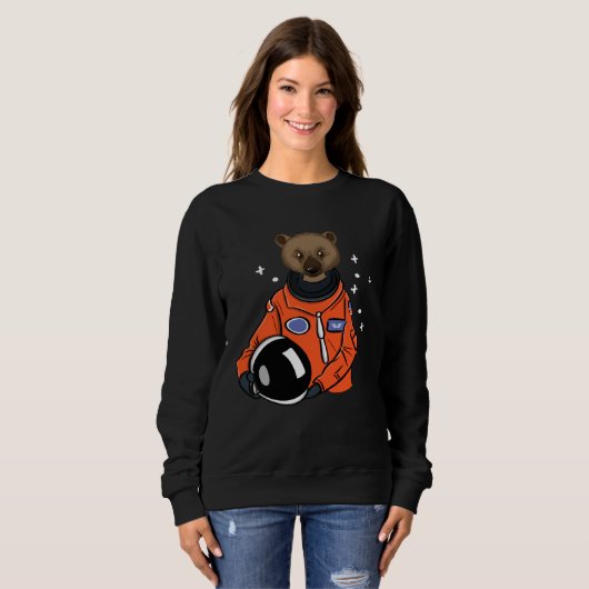 Sweatshirt Gulo gulo in Space Astronaut (Devant entier)
