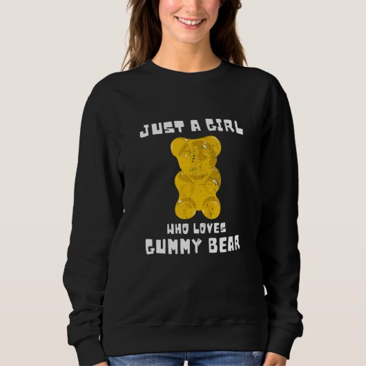 Sweatshirt Gummies Fruity Bears Candy Juste Une Fille Qui Aim (Devant)
