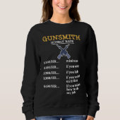 Sweatshirt Gunsmithing Weapon Gunsmith Guns Maker Quotes  2 (Devant)