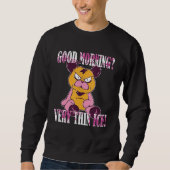 Sweatshirt Guten Morgen Very thin ice Morgenmuffel Teddy Bea (Devant)