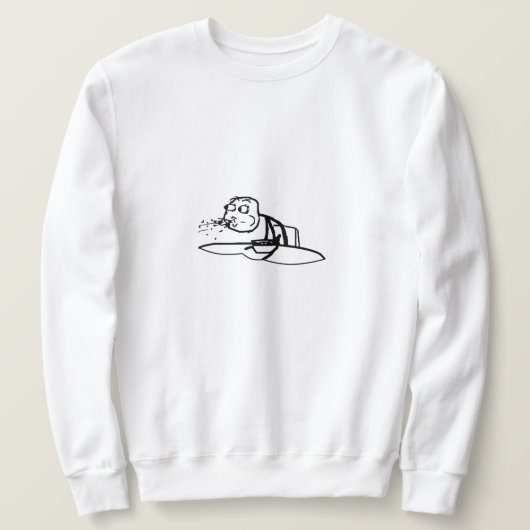 Sweatshirt Guy Spitting Mème de céréales (Design devant)