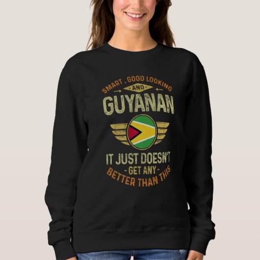Sweatshirt Guyana Flag Proud Guyanese Men & Women   (Devant)