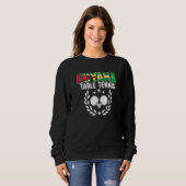 Sweatshirt Guyana Table Tennis  Guyanese Ping Pong Team Suppo (Devant entier)