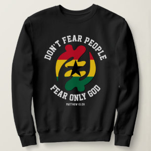 Sweatshirt Gye Nyame Adinkra CRAINTE SEULEMENT DIEU Christian