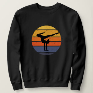 Sweatshirt Gymnaste Retro Sunset Girls Gymnastique