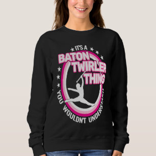Sweatshirt gymnastique rythmique  manipulation de bâton rétro