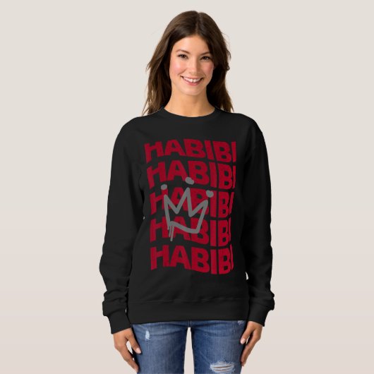 Sweatshirt Habibi arabe 1 (Devant entier)