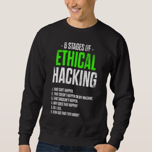 Sweatshirt Hacker éthique Cybersécurité It Pen Tester (Devant)