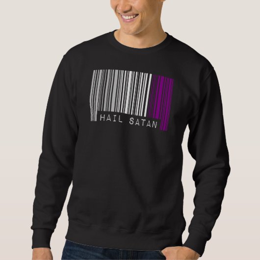 Sweatshirt Hail Satan Aexy Pride Indicateur Barcode Satanist (Devant)