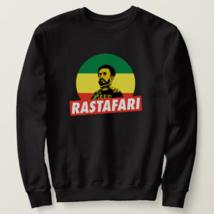 Sweatshirt Haile eux Jah Rastafari Emperor Rasta Sweater