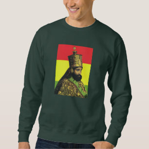 Sweatshirt Haile Selassie Jah Rastafari Reggae Rasta Roots