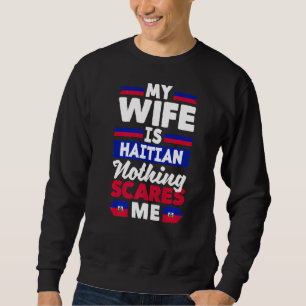 Sweatshirt Haïti Haïti Haïti Femme du drapeau haïtien