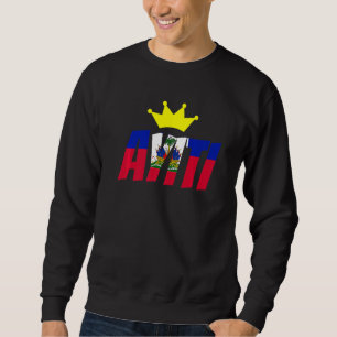 Sweatshirt Haïti Jour du Drapeau Fier Pays Aimer Ayiti Cr