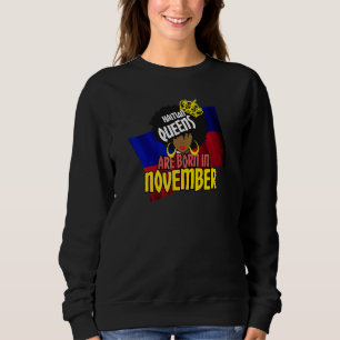 Sweatshirt Haïti La Princesse Haïtienne Drapeau Les Reines So