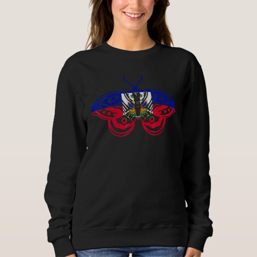 Sweatshirt Haïti Papillon Haïtien (Devant)