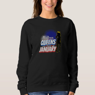 Sweatshirt Haïti Princesse Haïtienne Drapeau Les Reines Sont