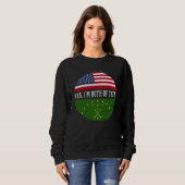 Sweatshirt Half American Half Circassians USA Flag Circassian (Devant entier)