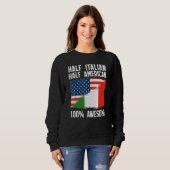 Sweatshirt Half Italian Half American  Italy American Roots P (Devant entier)