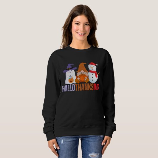 Sweatshirt Hallothanksmas (Devant entier)