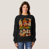 Sweatshirt Hallothanksmas Gnomes Halloween Thanksgiving Chris (Devant entier)