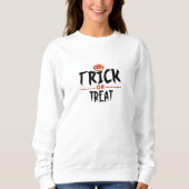 Sweatshirt Halloween blanc et élégant (Devant)