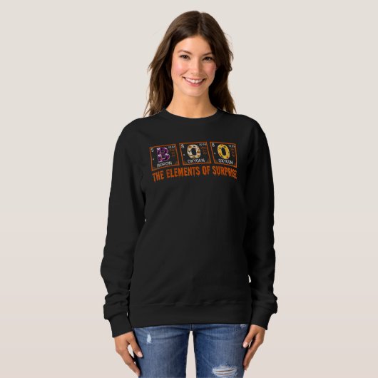 Sweatshirt Halloween BOO Primary Elements Of Surprise Science (Devant entier)