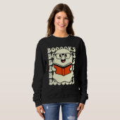 Sweatshirt Halloween Booooks Cute Ghost Boo Reading Books Adu (Devant entier)