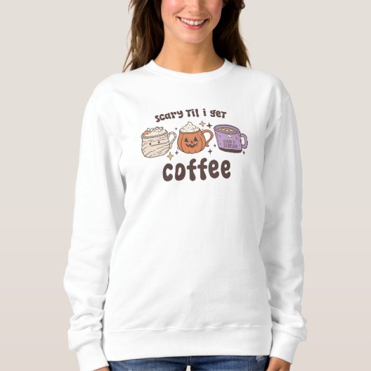 Sweatshirt Halloween café (Devant)