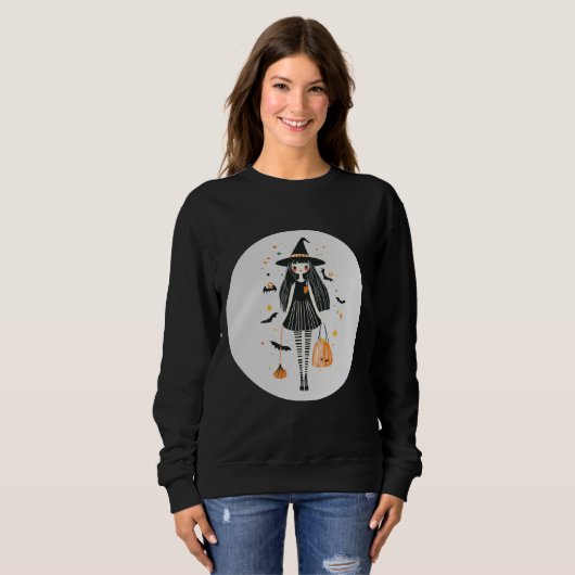 Sweatshirt Halloween Candy Girl (Devant entier)