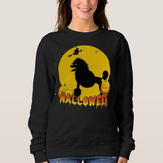 Sweatshirt Halloween caniche (Devant)