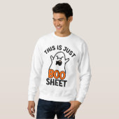 Sweatshirt Halloween C'Est Juste Une Feuille De Boite, Fantôm (Devant entier)