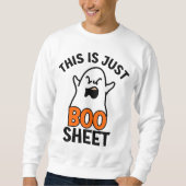 Sweatshirt Halloween C'Est Juste Une Feuille De Boite, Fantôm (Devant)