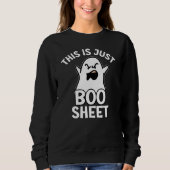 Sweatshirt Halloween C'Est Juste Une Feuille De Boite, Fantôm (Devant)