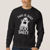 Sweatshirt Halloween C'Est Juste Une Feuille De Boite, Fantôm (Devant)