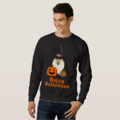 Sweatshirt Halloween Citrouille de Poméranie (Devant entier)