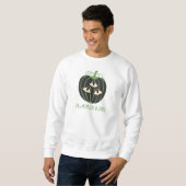 Sweatshirt Halloween Citrouille moderne à trois yeux papa (Devant entier)