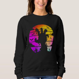 Sweatshirt Halloween coloré Zombie à la main