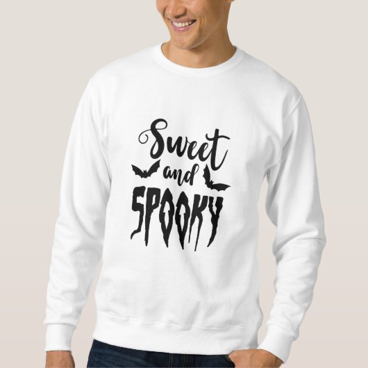 Sweatshirt Halloween, Cool Doux Et Éffrayant, Dit : (Devant)