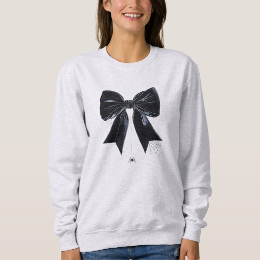 Sweatshirt Halloween Coquette Bow (Devant)