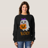 Sweatshirt Halloween Costume  Sweet Ghost Jack o Lantern (Devant entier)