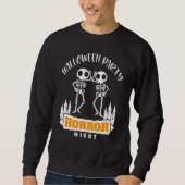 Sweatshirt Halloween crâne d'horreur (Devant)