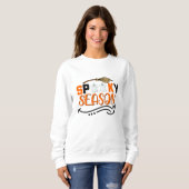 Sweatshirt Halloween de la saison éffrayante (Devant entier)