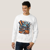 Sweatshirt Halloween de ski (Devant entier)