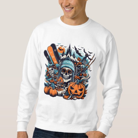 Sweatshirt Halloween de ski (Devant)